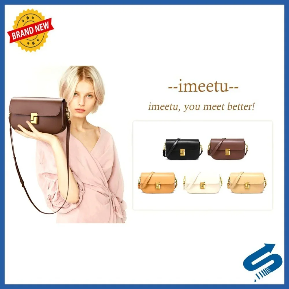 Soft Leather Crossbody Bag with Removable Straps Elegant Minimal Chic